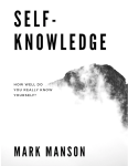 Mark Manson on Self Knowledge Review